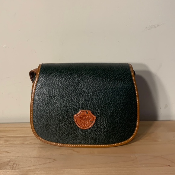 Bags Vintage Italian Design Hunter Green Crossbody Bag Pebbled